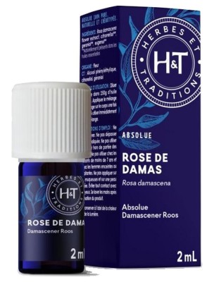 Image de Rose de Damas Absolue - Huile essentielle de Rosa damascena 2 ml - Herbes et Traditions depuis Commandez les produits Herbes et Traditions à l'herboristerie Louis