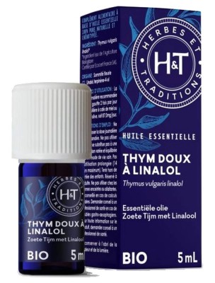 Image de Thym Doux à Linalol Bio - Huile essentielle de Thymus vulgaris linalol 5 ml - Herbes et Traditions depuis Commandez les produits Herbes et Traditions à l'herboristerie Louis