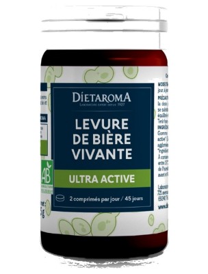 Image de Levure de Bière vivante Bio - Digestion et Transit 90 comprimés - Dietaroma depuis Commandez les produits Dietaroma à l'herboristerie Louis