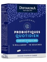 Image de Microbiotiques Quotidien Philaromal - Ferments lactiques 60 gélules - Dietaroma depuis Prébiotiques et Probiotiques pour votre santé