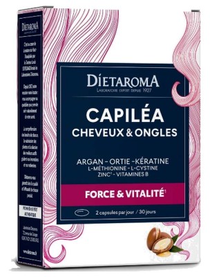 Image de Capiléa Forti Cheveux et Ongles - Vitamines 60 capsules - Dietaroma depuis Commandez les produits Dietaroma à l'herboristerie Louis