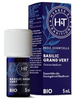 Image de Basilic Grand vert Bio - Huile essentielle d'Ocimum Basilicum 5 ml - Herbes et Traditions depuis Huiles essentielles Bio pures et naturelles | Louis Herboristerie