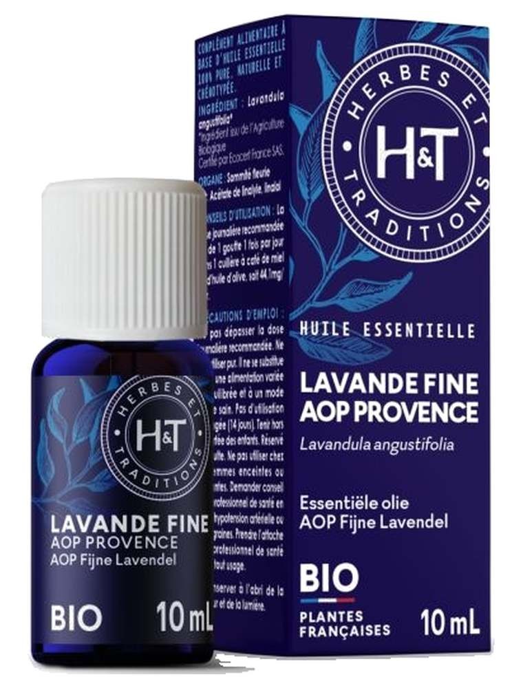Image principale de la modale pour Lavande fine AOP Provence Bio - Huile essentielle de Lavandula angustifolia 10 ml - Herbes et Traditions