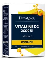 Image de Vitamine D3 Végétale 2000 UI - Immunité 40 comprimés - Dietaroma depuis Solutions Naturelles pour votre Santé (123)