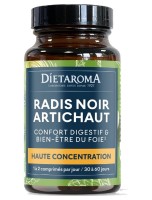 Image de Artichaut Radis Noir Bio - Digestion 60 comprimés - Dietaroma depuis Formules de Plantes en Gélules