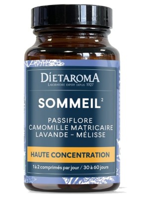 Image de Sommeil Bio - Endormissement et Sommeil 60 comprimés - Dietaroma depuis Commandez les produits Dietaroma à l'herboristerie Louis