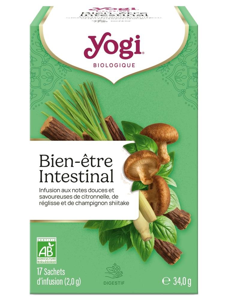 Image principale de la modale pour Bien-être Intestinal Bio - Infusion Ayurvédique 17 sachets - Yogi Tea