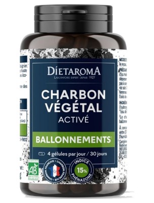 Image 82710 supplémentaire pour Charbon Végétal Bio - Confort Digestif 120 gélules - Dietaroma