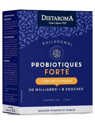 Image de Microbiotiques Forté Philaromal - Ferments lactiques 14 sachets - Dietaroma depuis Commandez les produits Dietaroma à l'herboristerie Louis