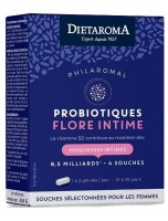 Image de Microbiotiques Flore intime Philaromal - Ferments lactiques 20 gélules - Dietaroma depuis Prébiotiques et Probiotiques pour votre santé
