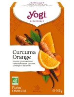 Image de Curcuma Orange Bio - Infusions Ayurvédiques 17 sachets - Yogi Tea depuis Boissons chaudes naturelles | Louis Herboristerie (3)