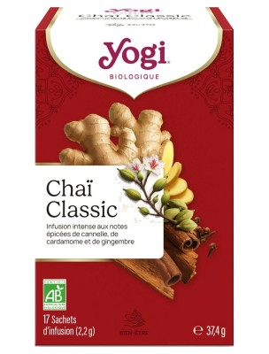 Image de Chaï Classic - L'incontournable épicé 17 sachets - Yogi Tea depuis Commandez les produits Yogi Tea à l'herboristerie Louis