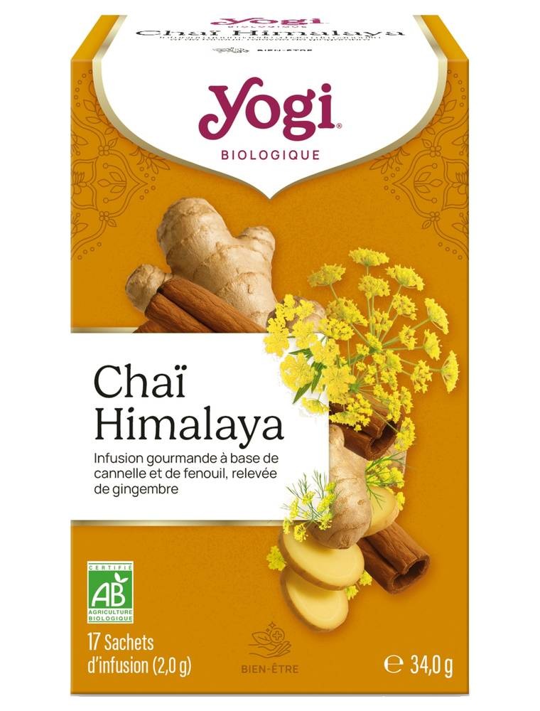 Image principale de la modale pour Chaï Himalaya - Infusion exotique 17 sachets - Yogi Tea