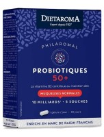 Image de Microbiotiques 50 + Philaromal - Ferments lactiques 30 gélules - Dietaroma depuis Prébiotiques et Probiotiques pour votre santé