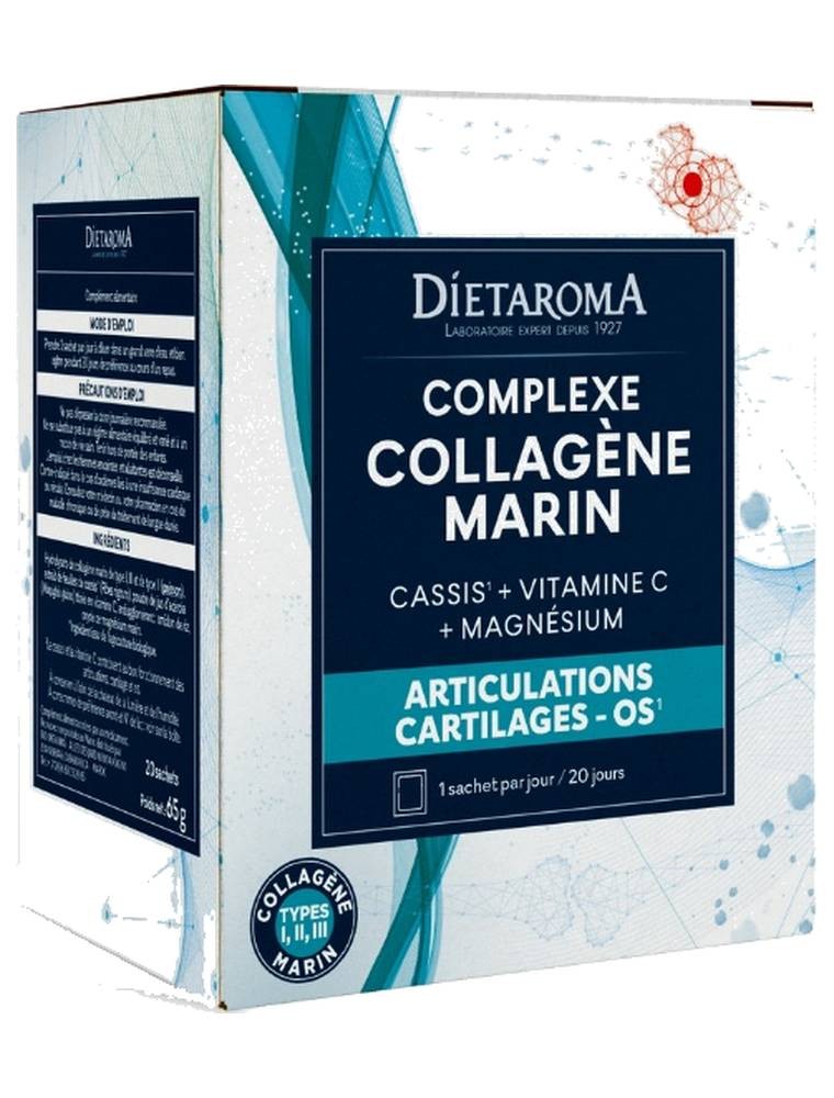 Image principale de la modale pour Collagène Marin Complexe - Articulations, Cartilages et Os 20 sachets - Dietaroma