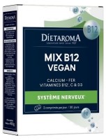 Image de Mix B12 Vegan - Vitamines et Minéraux 60 comprimés - Dietaroma depuis Vitamines naturelles pour votre santé