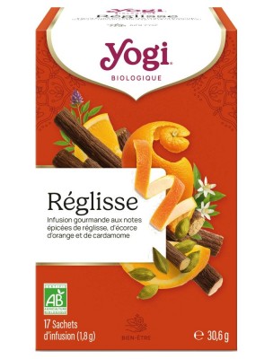 Image de Réglisse - 17 sachets - Yogi Tea depuis Commandez les produits Yogi Tea à l'herboristerie Louis