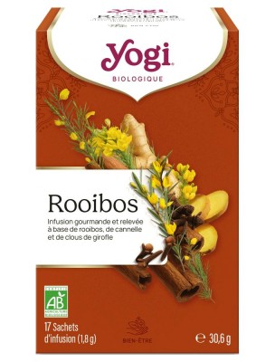 Image de Rooibos Bio - Exotique 17 sachets - Yogi Tea depuis Commandez les produits Yogi Tea à l'herboristerie Louis