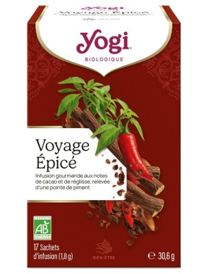 Image 82740 supplémentaire pour Voyage Épicé (Chili Doux) - 17 sachets - Yogi Tea