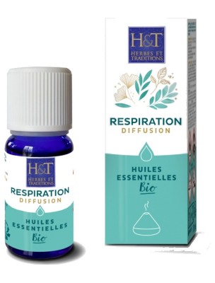 Image de Respiration Bio - Huiles essentielles à diffuser 10 ml - Herbes et Traditions depuis Commandez les produits Herbes et Traditions à l'herboristerie Louis