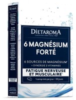 Image de 6 Magnésium Forté - Equilibre nerveux 30 comprimés - Dietaroma depuis Phytothérapie : Solutions naturelles pour votre bien-être | Louis Herboristerie