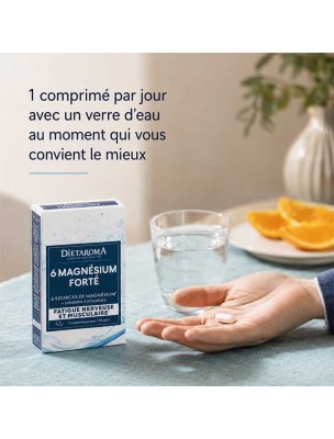 Image 82829 supplémentaire pour 6 Magnésium Forté - Equilibre nerveux 30 comprimés - Dietaroma