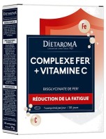 Image de Complexe Fer Plus Vitamine C - Fatigue 30 comprimés - Dietaroma depuis Minéraux Essentiels pour Vitalité