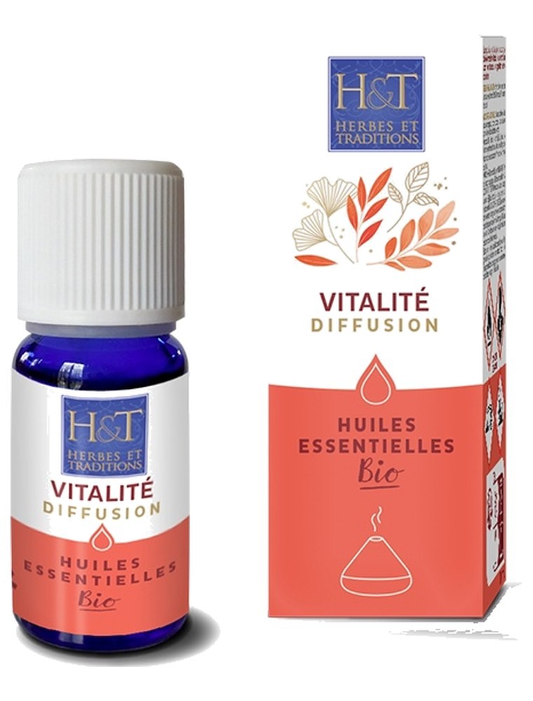 Image principale de la modale pour Vitalité Bio - Synergie à diffuser 10 ml - Herbes et Traditions