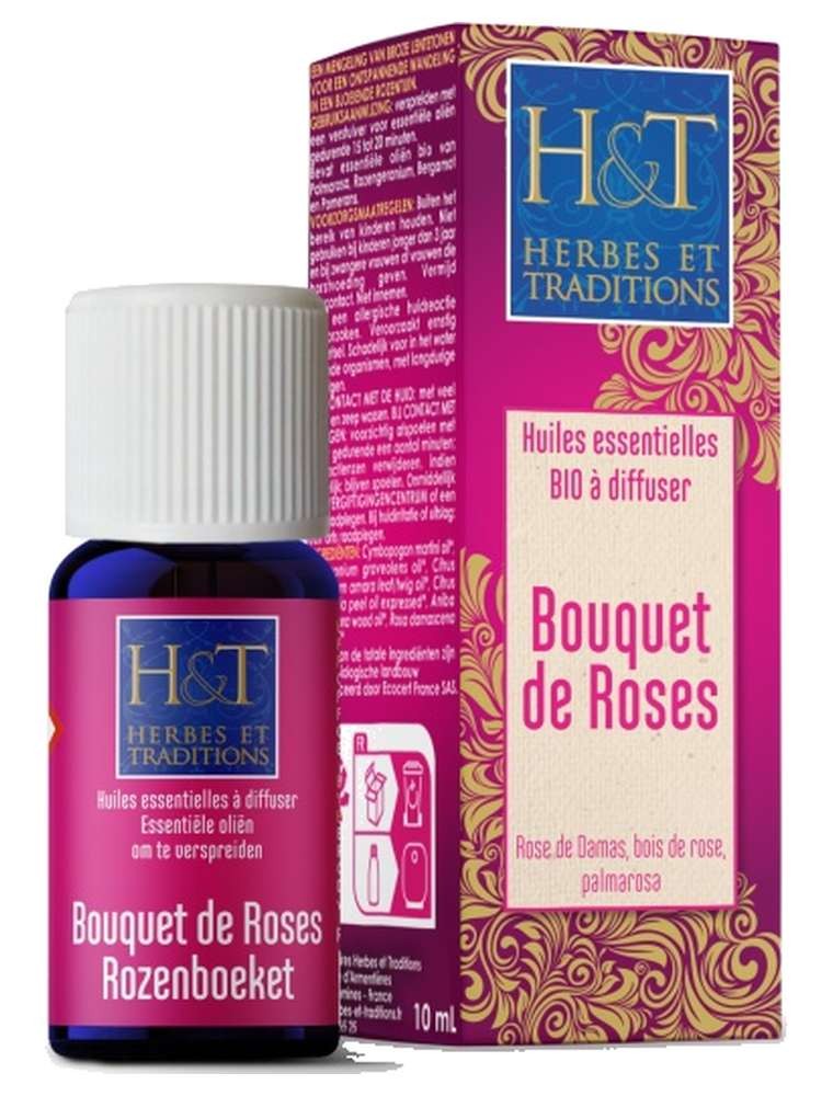Image principale de la modale pour Bouquet de roses Bio - Synergie à Diffuser 10 ml - Herbes et Traditions