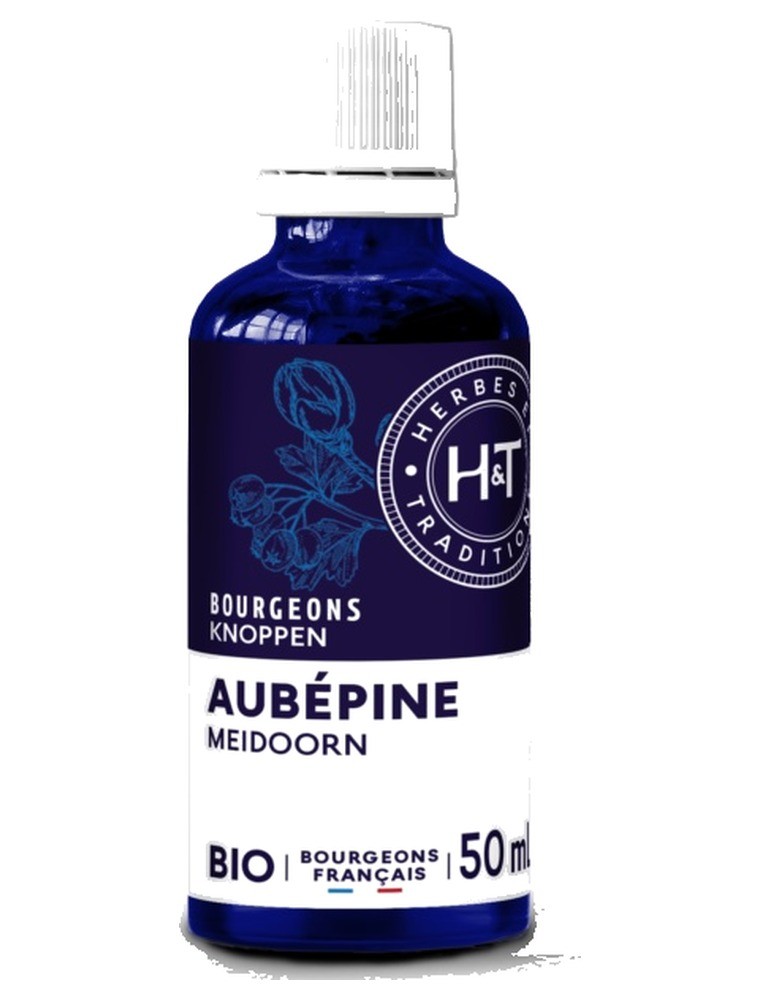Image principale de la modale pour Aubépine Bio - Macérât de bourgeons de Crataegus oxyacantha 50 ml - Herbes et Traditions