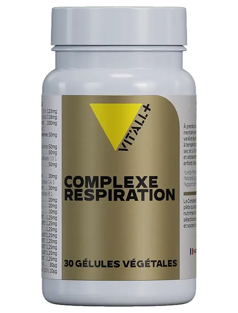 Image principale de la modale pour Complexe Respiration Pélargonium, Sureau et Vitamine D3 - Confort respiratoire 30 gélules végétales - Vit'all+