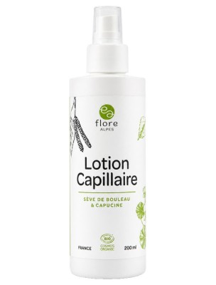Image 83478 supplémentaire pour Lotion Capillaire Bio - Soin des Cheveux à la Sève de Bouleau et Capucine 200 ml - Flore Alpes