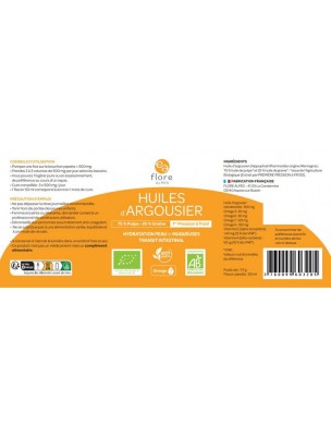 Image 83500 supplémentaire pour Huiles d'Argousier Bio Pulpe et Pépins - Flacon Pipette 50 ml - Flore Alpes