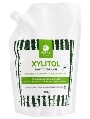 Image de Xylitol (Sucre de Bouleau) - Substitut de Sucre 500g - Flore Alpes depuis Flore Alpes : argousier et bouleau bio des Hautes-Alpes