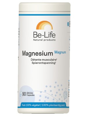 Image 83566 supplémentaire pour Magnésium Magnum - Energie et Détente 90 gélules - Be-Life
