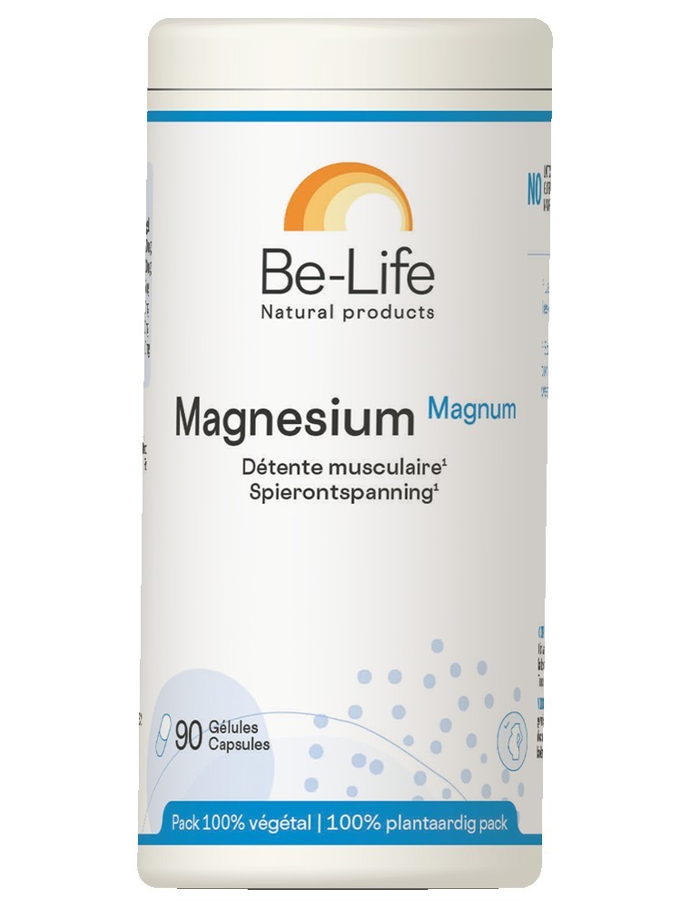 Image principale de la modale pour Magnésium Magnum - Energie et Détente 90 gélules - Be-Life