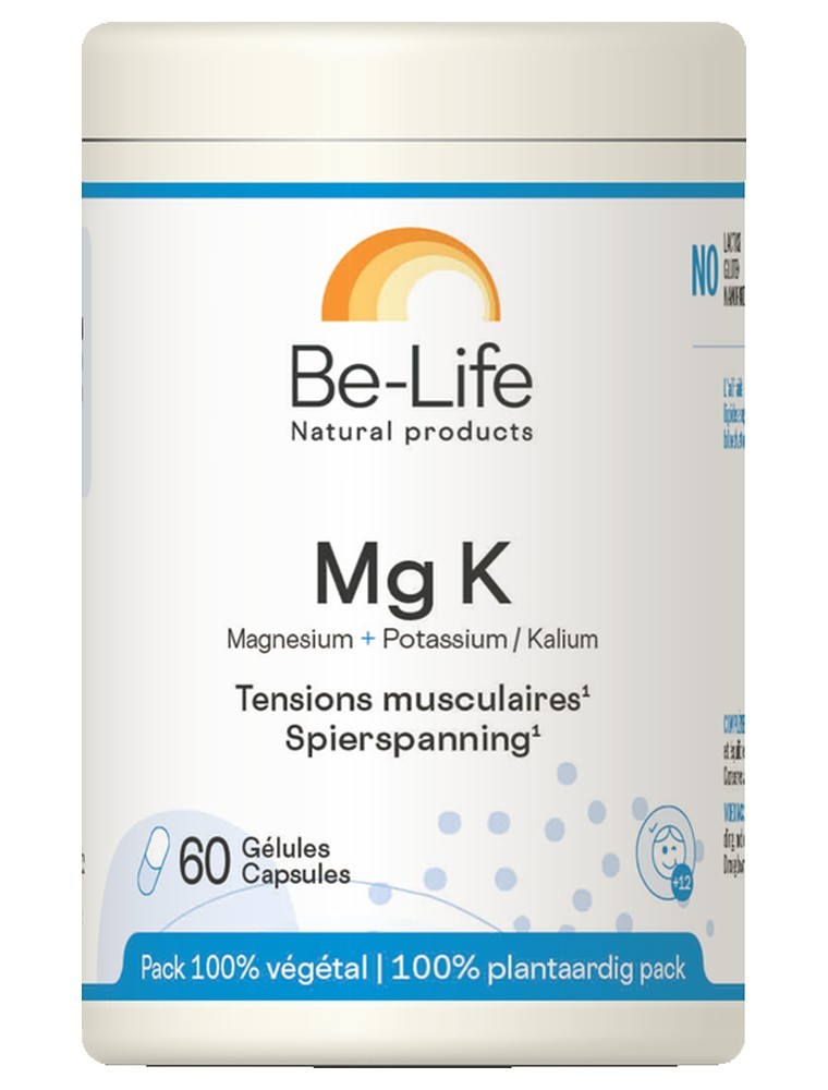 Image principale de la modale pour Mg K - Crampes et Tensions musculaires 60 gélules - Be-Life