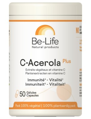 Image de C-Acerola Plus - Immunité et Vitalité 50 gélules - Be-Life depuis Be-Life : compléments alimentaires du laboratoire belge