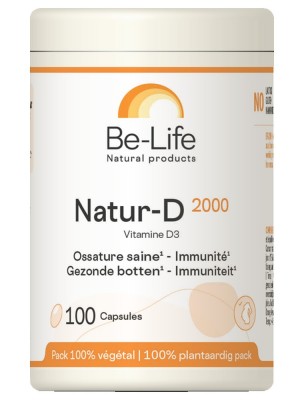 Image 83593 supplémentaire pour Natur-D 2000 UI (Vitamine D Naturelle) - Ossature saine et Immunité 100 capsules - Be-Life