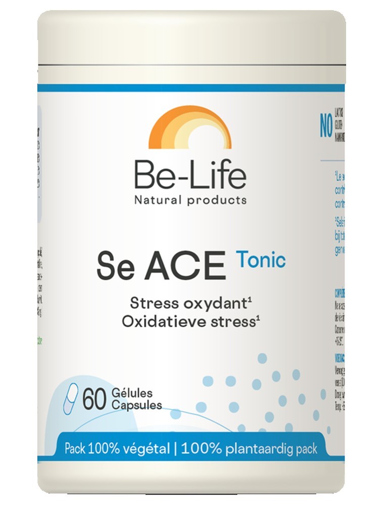 Image principale de la modale pour Se ACE Tonic - Sélénium et Vitamines Stress oxydatif 60 gélules - Be-Life
