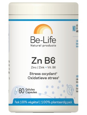 Image de Zn B6 (Zinc et vitamine B6) -  Stress oxydatif et peau saine 60 gélules - Be-Life depuis louis-herboristerie