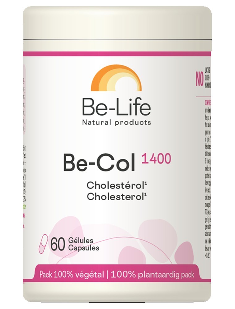 Image principale de la modale pour Be-Col 1400 - Levure de Riz rouge Cholestérol 60 gélules - Be-Life