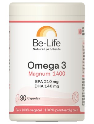 Image de Oméga 3 Magnum 1400 - Cœur et Cerveau 90 capsules - Be-Life depuis louis-herboristerie