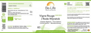 Image 83678 supplémentaire pour Vigne rouge 1800 Bio - Circulation et Jambes légères 60 gélules - Be-Life
