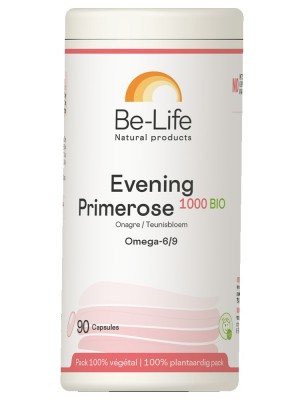 Image de Evening Primerose 1000 Bio - Oméga 6 et 9 90 capsules - Be-Life depuis Be-Life : compléments alimentaires du laboratoire belge