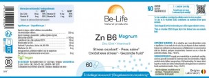 Image 83694 supplémentaire pour Zn B6 (Zinc et vitamine B6) Magnum -  Stress oxydatif et peau saine 60 gélules - Be-Life