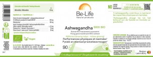 Image 83716 supplémentaire pour Ashwagandha 5000 (Ginseng indien) Bio - Détente et équilibre mental 90 gélules - Be-Life