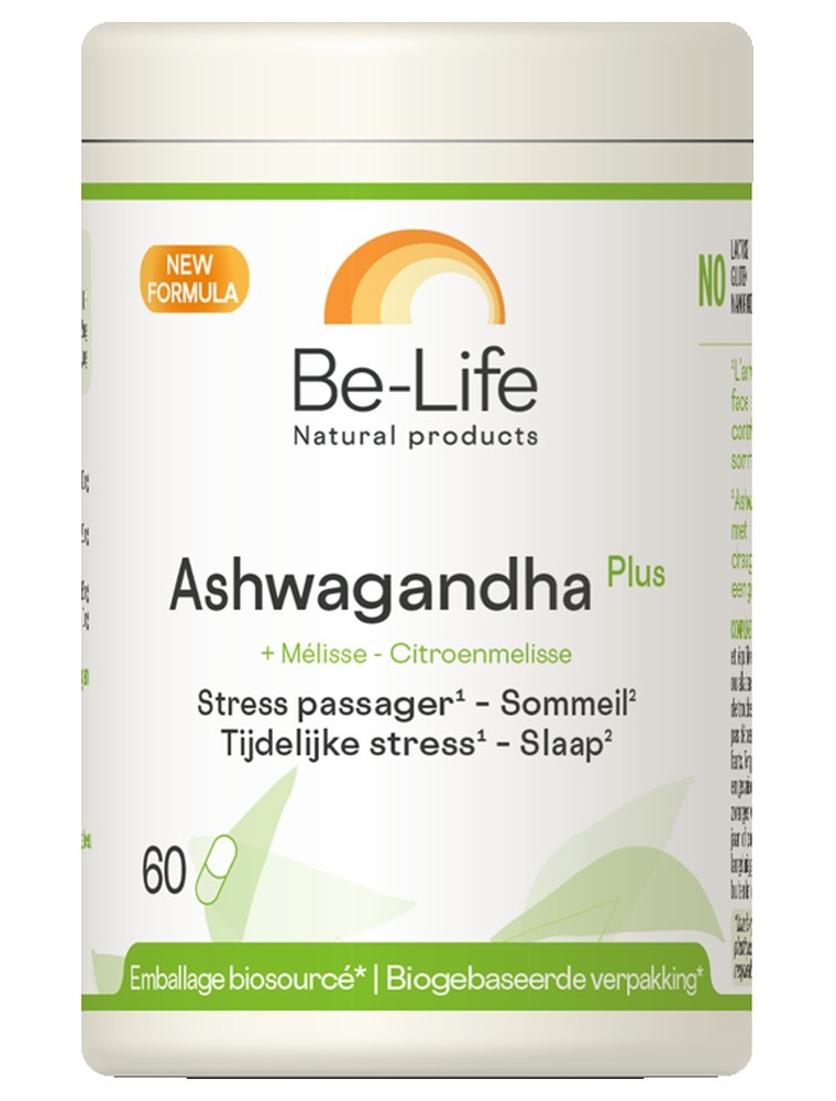 Image principale de la modale pour Ashwagandha Plus - Stress Passager et Sommeil 60 gélules - Be-Life