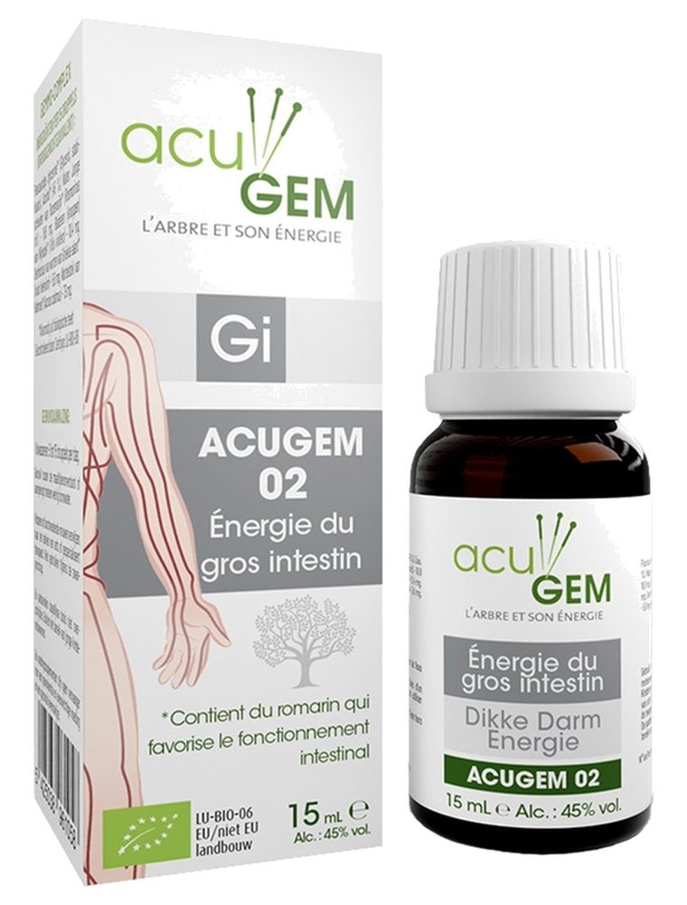 Image principale de la modale pour Acugem n°02 Bio - Energie du Gros Intestin 15 ml - Alphagem