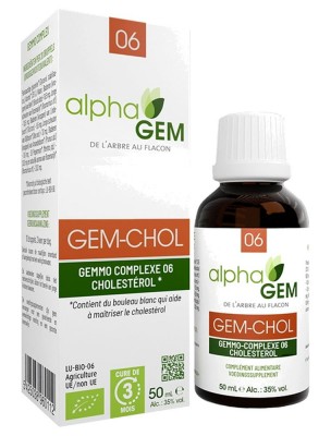 Image de Gem-Chol Complexe n°06 Bio - Cholestérol 50 ml - Alphagem depuis Commandez les produits AlphaGEM à l'herboristerie Louis